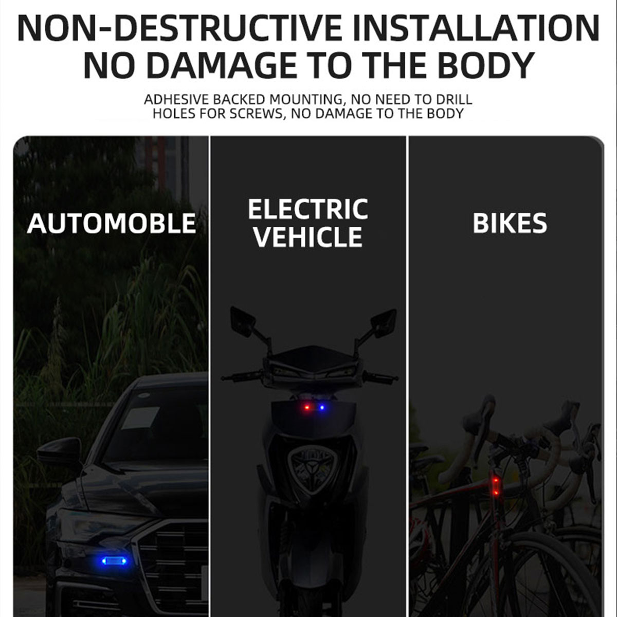 Luce di allarme antifurto a en - Drone Led Light recensione e prezzo