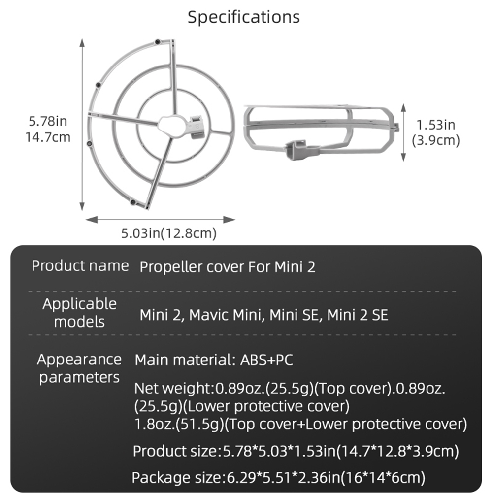 Protezione dell'elica gabbia d - Drone Propeller Guard recensione e prezzo